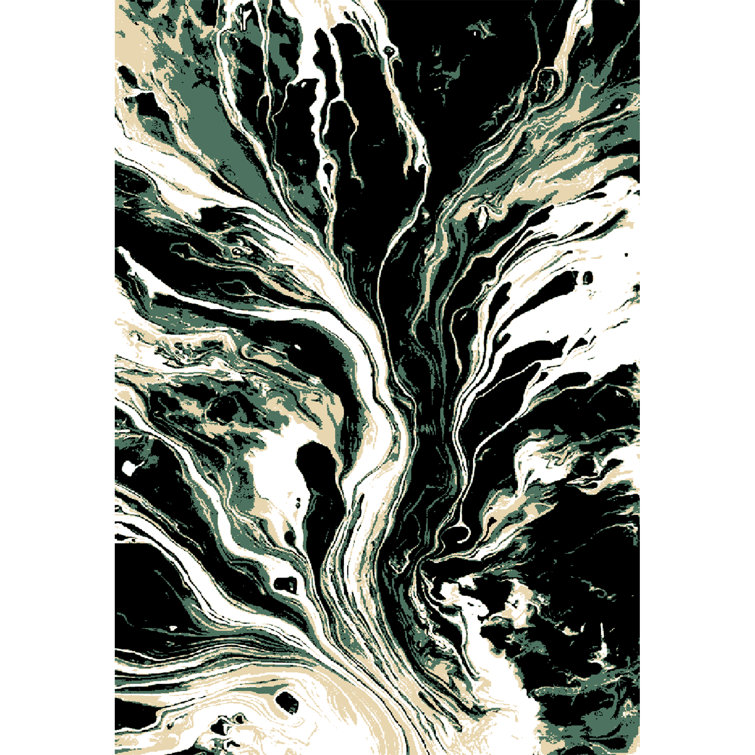 Galaxy Series Abrstract Black/Gray/Ivory/Beige Area Rug