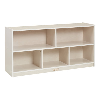 ECR4Kids 5-Compartment Mobile Storage Cabinet, Toddler, Classroom Furniture