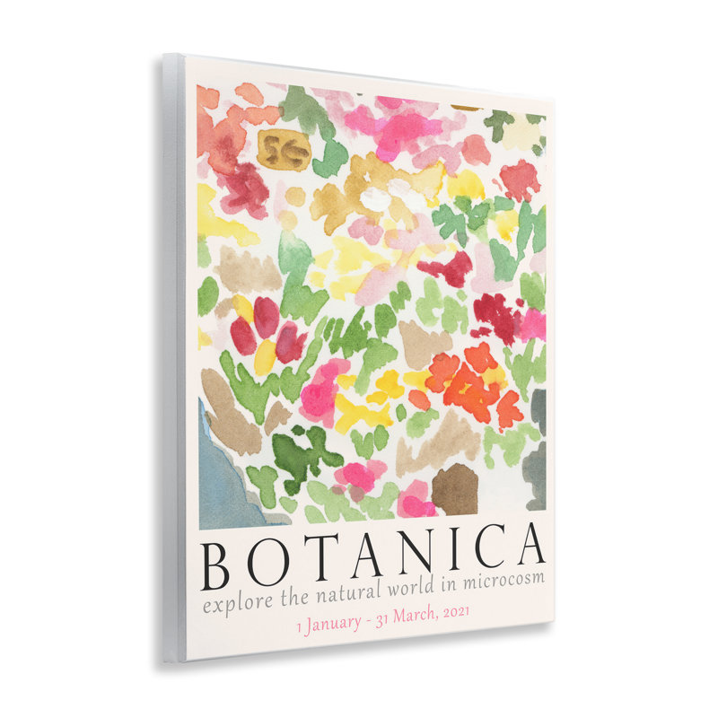  "Botanica Abstract Florals", art mural sur bois par June Erica Vess