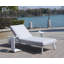 Chaise longue inclinable avec coussins et table 80,71 po Herodes-87525333