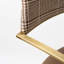 Alfredas Swivel Upholstered Adjustable Height Bar Stool with Stainless Steel Frame