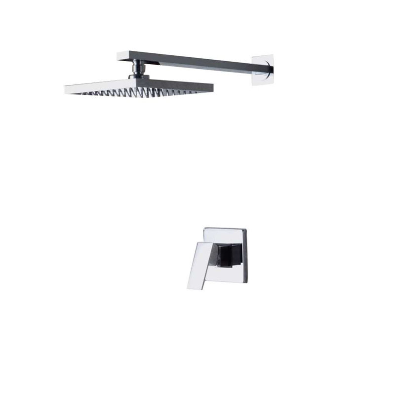 Wall Mounted LED Rainfall Showerhead Color Changing Lights for Ultimate Relaxation, 2" H x 8" W