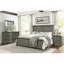 Table de chevet 2 tiroirs Rustic Charm en café et gris antique - mobilier de chambre classique