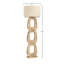 Kelvin 62" Tall Floor Lamp, Natural Brown-1938598432
