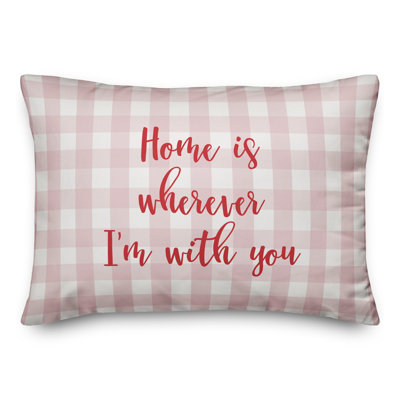  Coussin Home Is Partout Je Suis Avec Vous