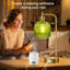 Ensemble de 2 lampes de table vertes en verre avec ports USB A&C pour chambre à coucher-412146984-412146987