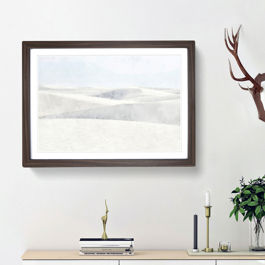 White Sands in New Mexico - Picture Frame Painting Print