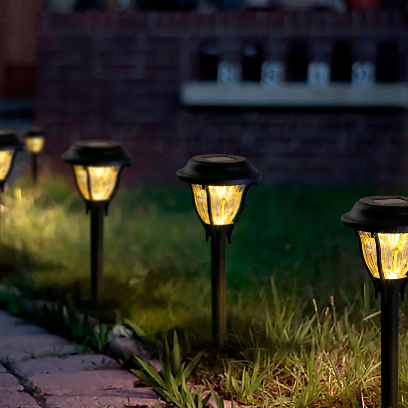 Black Solar Powered Integrated LED Pathway Light Multipack