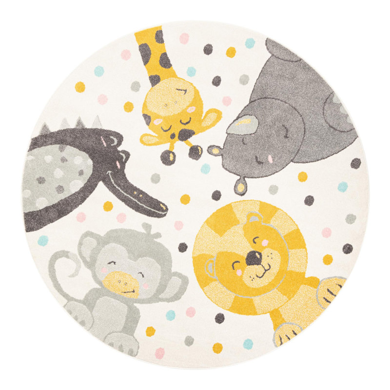 Tapis pour enfants, Rond 7 pi 10 po