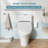 Smart Heated Toilet Seat with Self-Cleaning Nozzle