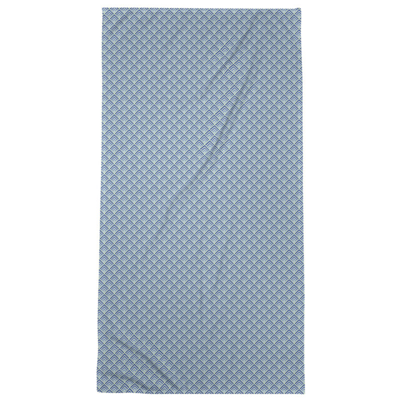 Serviette de bain géométrique katelyn elizabeth, Vert / Bleu