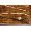 Tapis doré en laine noué à la main de conception unique 8 pi 2 po x 9 pi 6 po Mahbubul