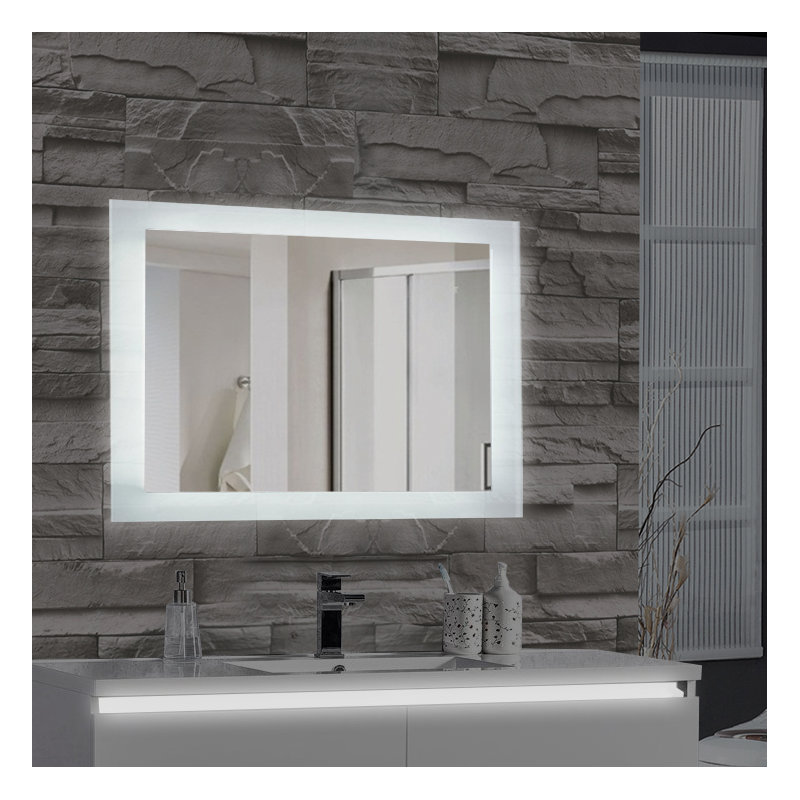 Burrard Glass Wall Mirror, 27" H x 48" W