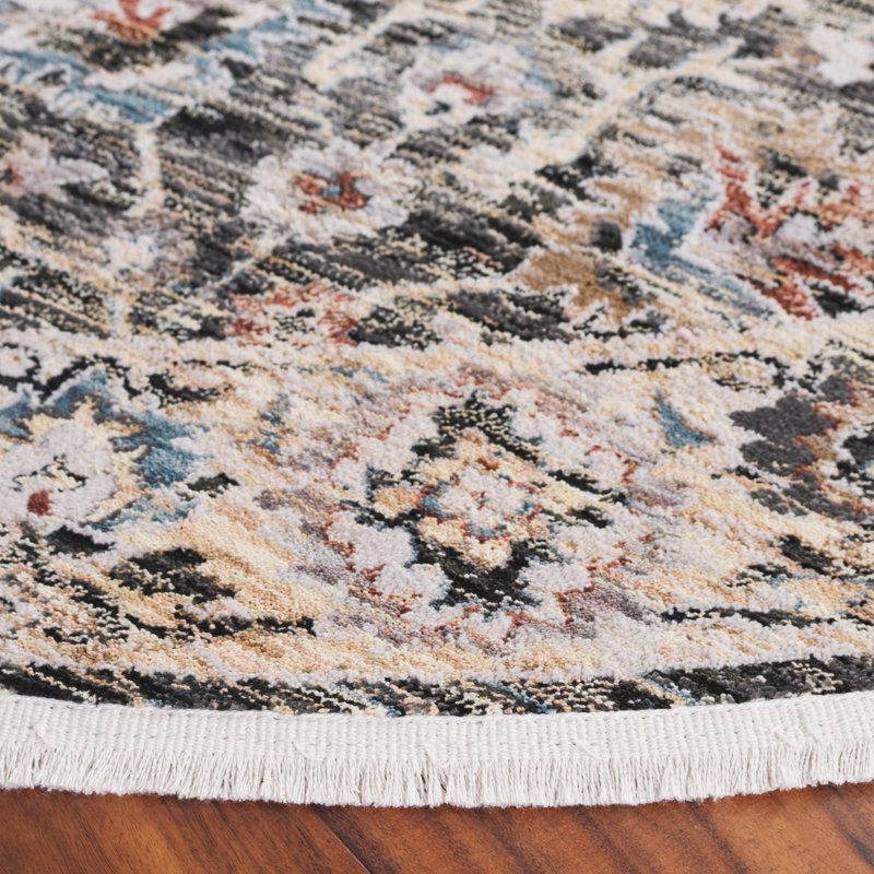 Ronard Performance Oriental Rug, Round 6'7"