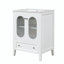 Meuble-lavabo simple 24 po avec plateau en céramique Fille