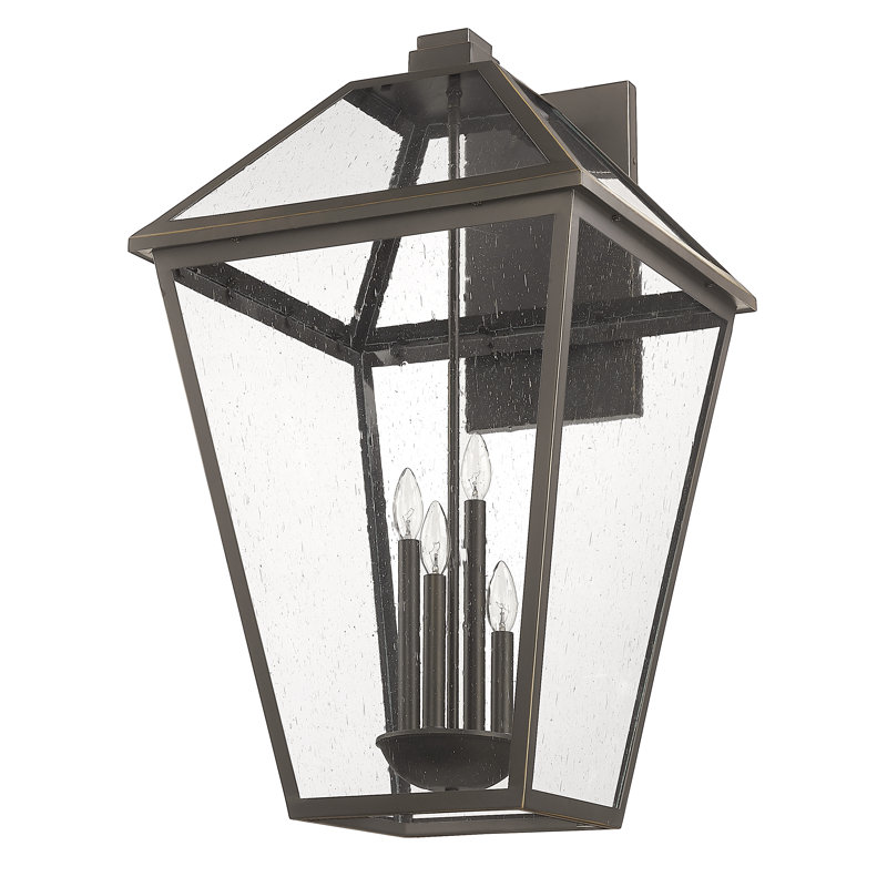 Geers Stainless Steel Wall Light, Olde Brass