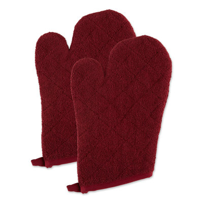 Design Imports Cotton Oven Mitt Set