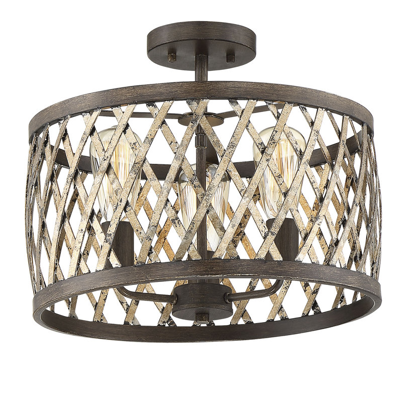 Plafonnier semi-encastré 3 lumières 16 "Anakin
