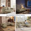86.6'' 3-Level Adjustable Chenille Reversible L-Shaped Sectional-419267791