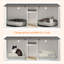 Meuble de litière double pour chat-1059707866