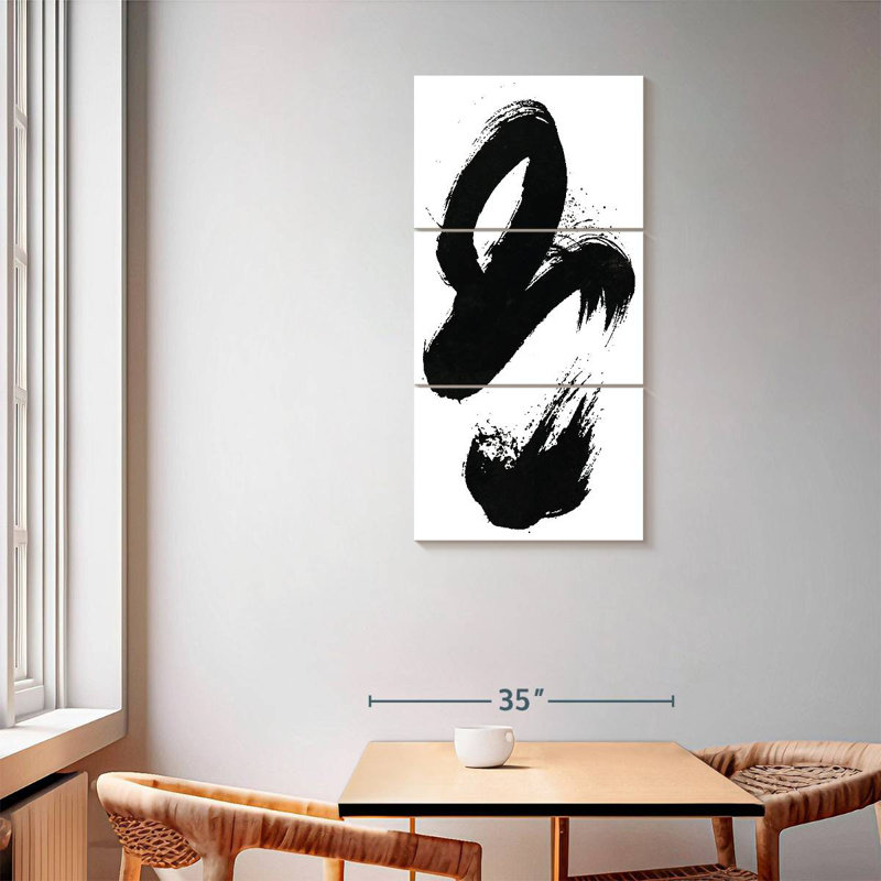 Swirling Brush Stroke, 62" H x 30" W