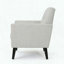 Fauteuil club - tissu gris clair