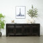 Buffet quatre tiroirs vieilli naturel 93 x 18 x 35 H-1300828254
