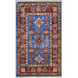 Transitional One-of-a-Kind Rectangle 1'10" X 3' Hand Knotted Area Rug