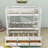 Atalfo Kids Twin Over Twin Bunk Bed with Trundle with Drawers-186291858