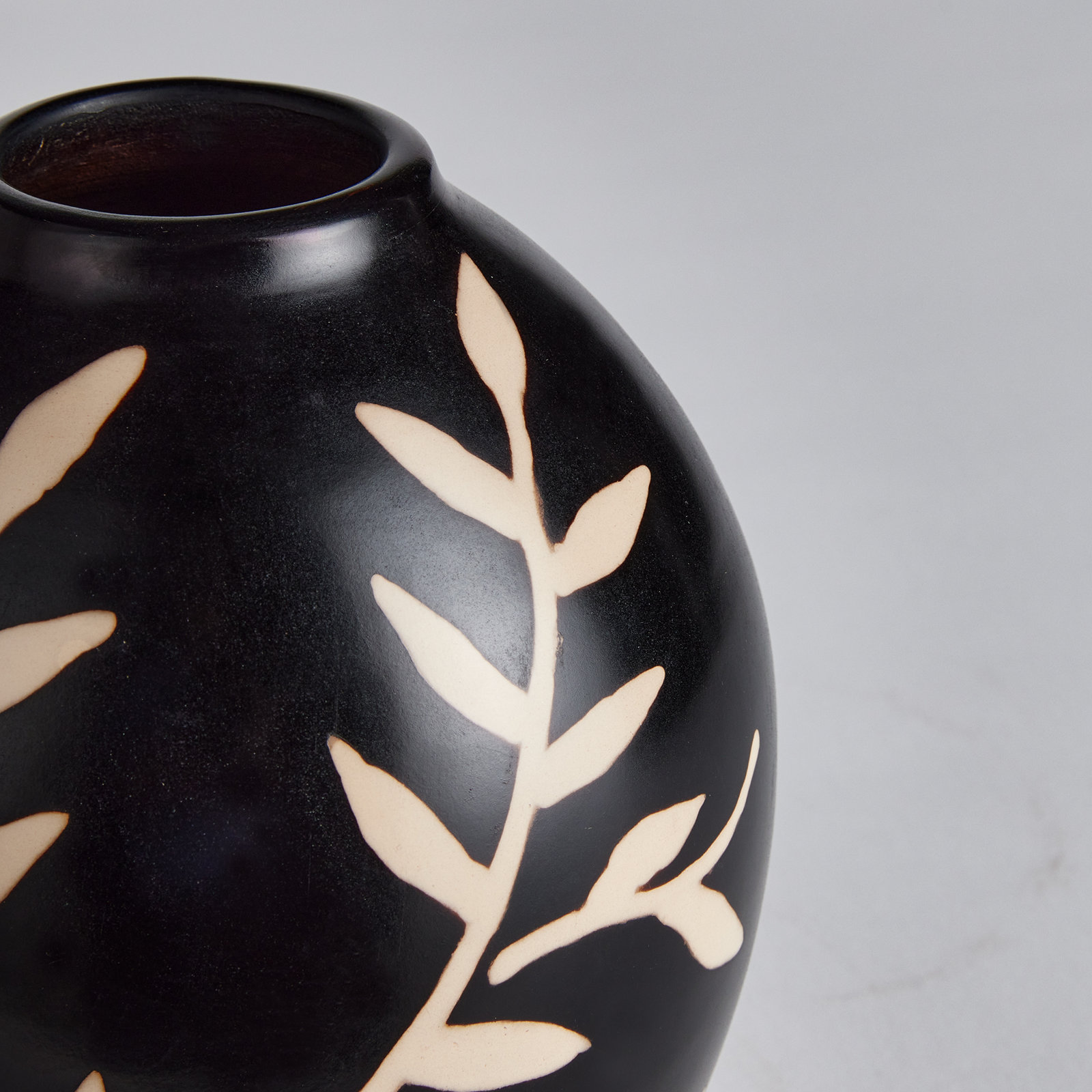 Orlova Handmade Terracotta Table Vase, 6.75" H x 6" W x 6" D