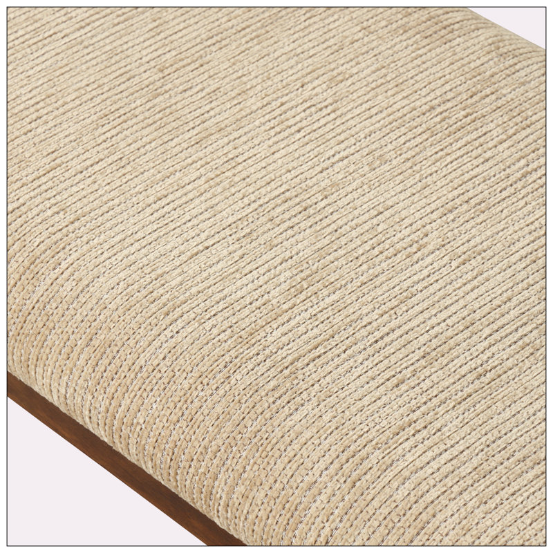 Banc rembourré en tissu Casidy