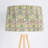 58'' Tripod Floor Lamp with Vibrant Green Ditsy Floral Shade, Solid Wood