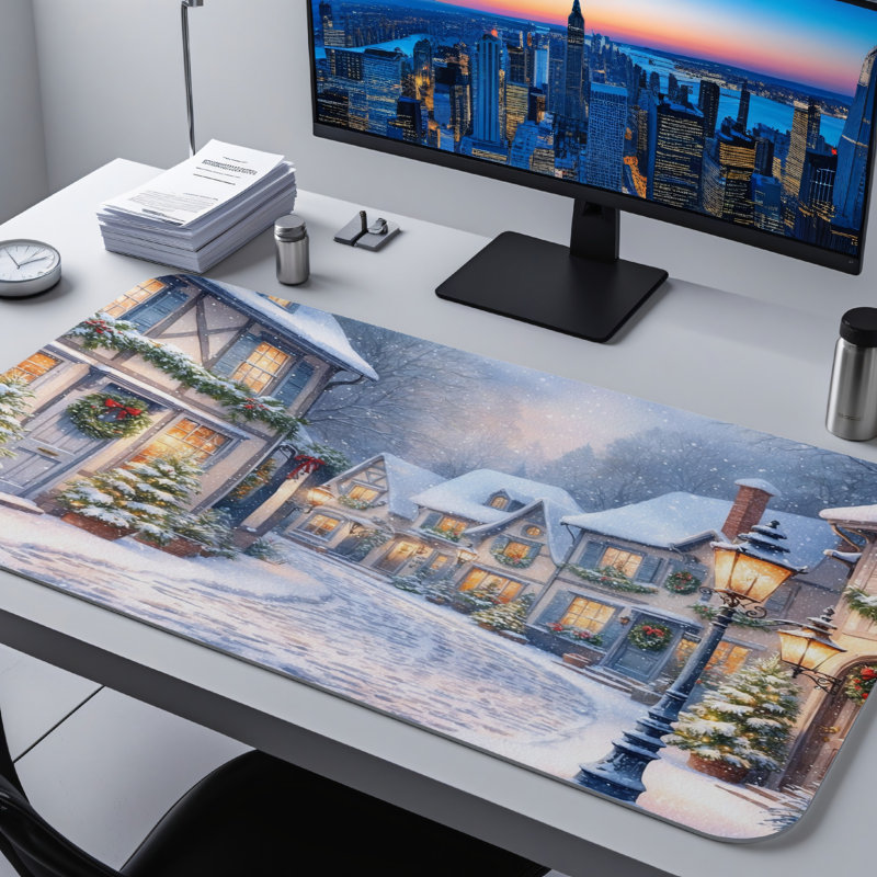 Polyester Desk Pad, 14.4x12.1