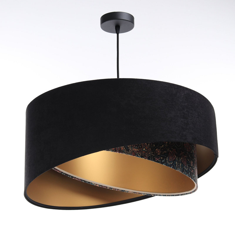 Arbas 1 - Light Single Pendant, Black/Gold