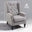 Fauteuil à oreilles Lachesis, bois-33179823