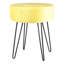 Harbour Housewares Round Velvet Footstools - Pack of 2-96071828-96071831