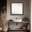 Miroir de salle de bain mural en bois non biseauté Attic-119569857-119569855