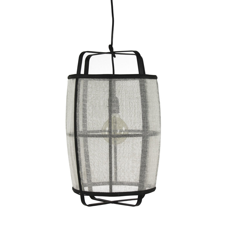 Douglass 1 - Light Black Single Pendant, 51.5cm H x 33cm W x 33cm D