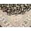 Tapis noir traditionnel indien à motif floral noir 8 x 10-1588431964