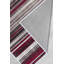 Tapis rayé en polyester brun clair / rouge Dawnta-395202181