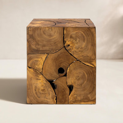 Gwyneth Square Teak Outdoor Side Table , 19.75'' in. W 19.75'' in. D