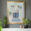 «Blue Bath II», peinture sur toile encadrée-534851858-534851862