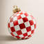 Red Check Tabletop Ornament