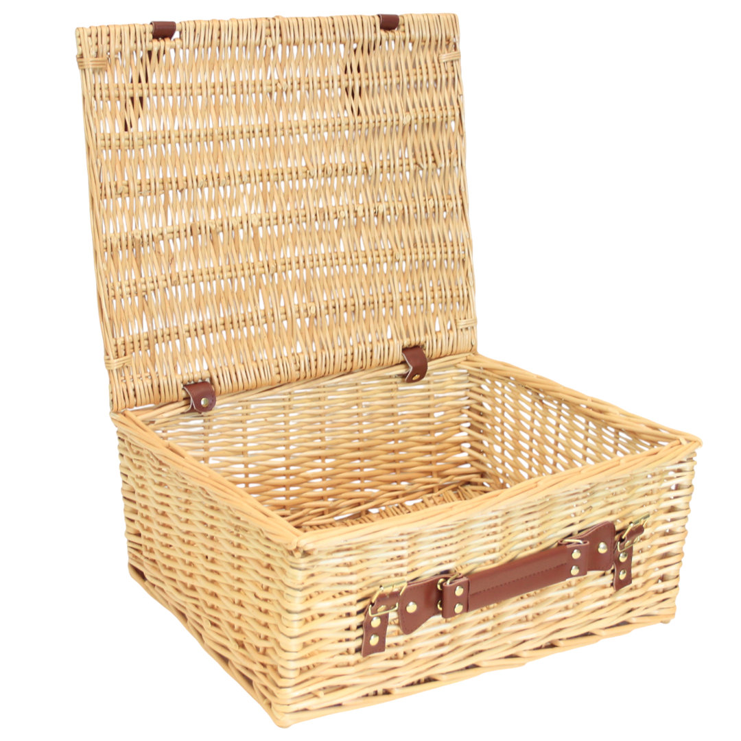 Wicker Hamper Basket with Lid