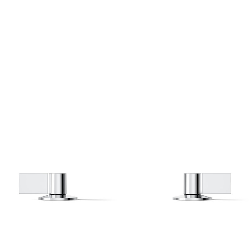 Components Bathroom Sink Handles With Lever Design, Polished Chrome