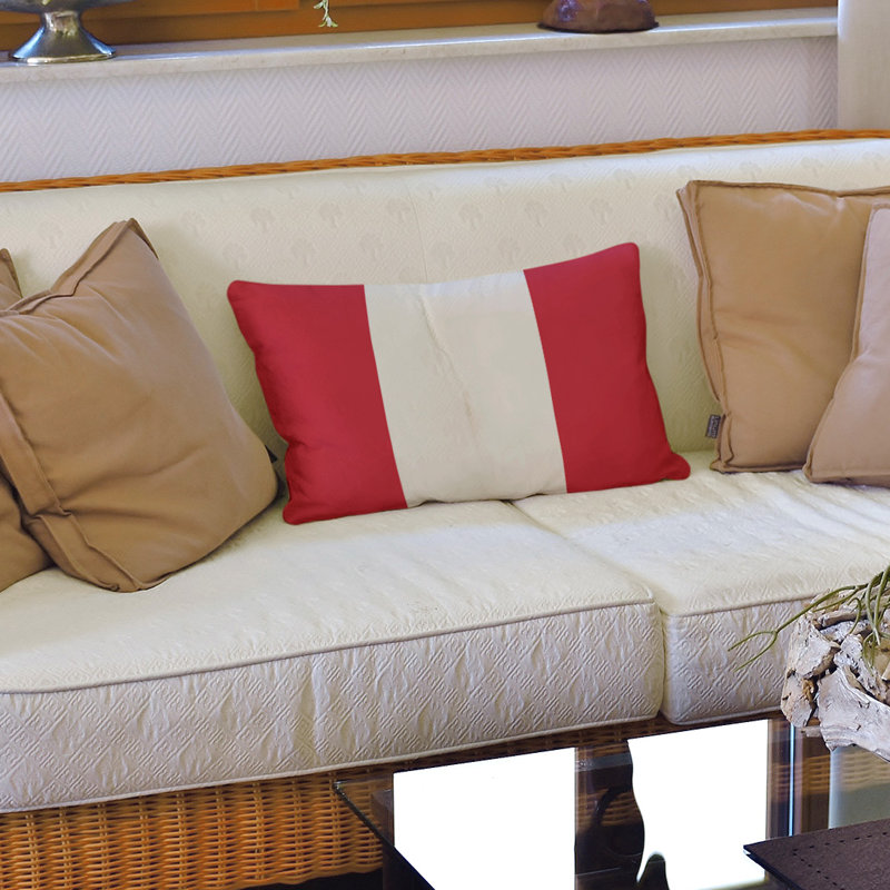 Housse de coussin lombaire Atlanta, New England, Cramoisi Alabama