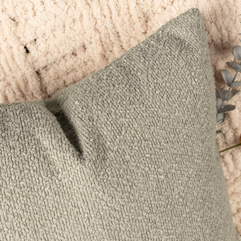 Soft Textured Bouclé Decorative Throw Pillow Covers, Oatmeal
