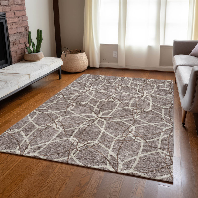 Alegandro Area Rug with Non-Slip Backing, Rectangle 3' x 5'