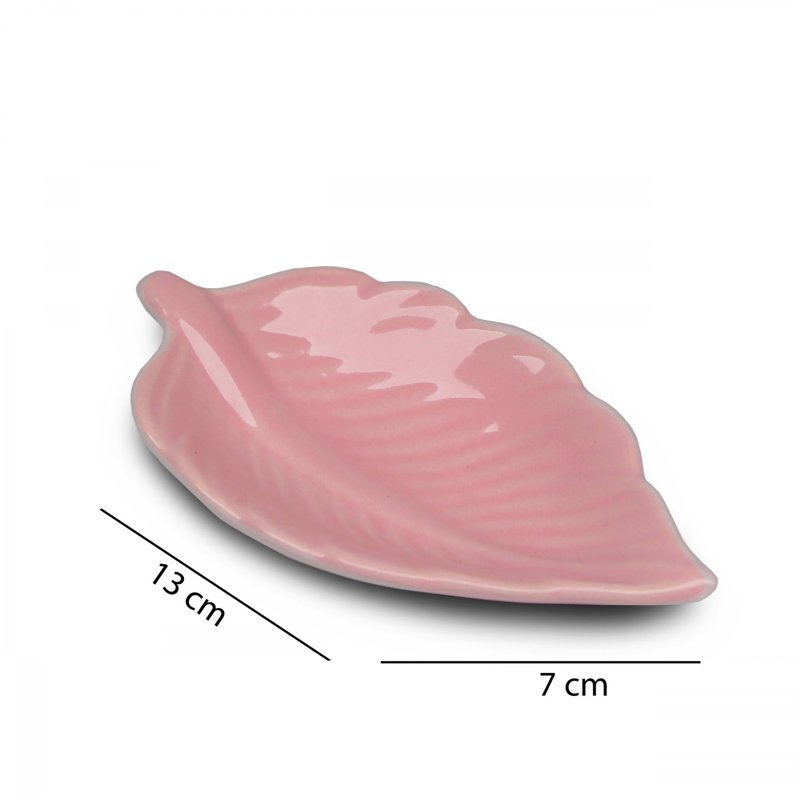Lark Manor Dwaine Ceramic Condiment Server, Pink