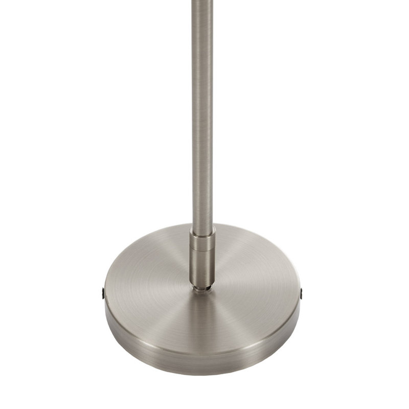 Lustre réglable 5 lumières à abat-jour tambour, lustre moderne, lustre de vestibule, Argent argent